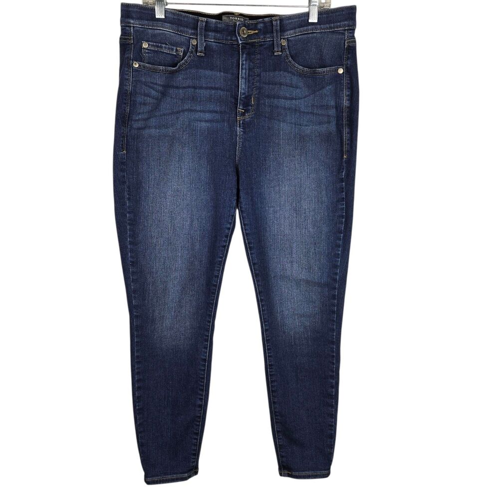 Torrid Sky High Skinny Jeans Sz 16 S Blue Stretch High Rise